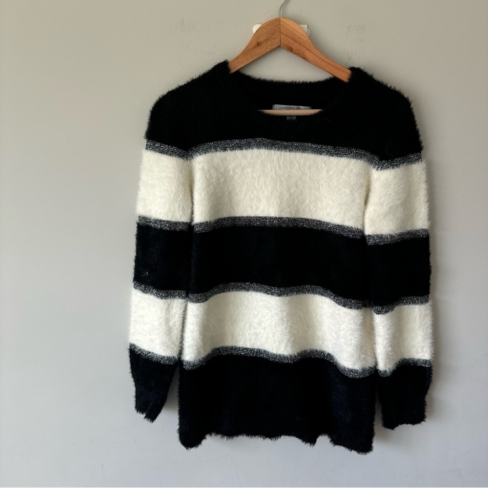 Black and White Striped Sweater
